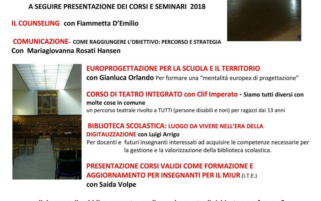 Presentazione Eventi in Biblioteca