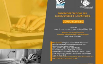 Corso “Europrogettazione per le biblioteche e il territorio”