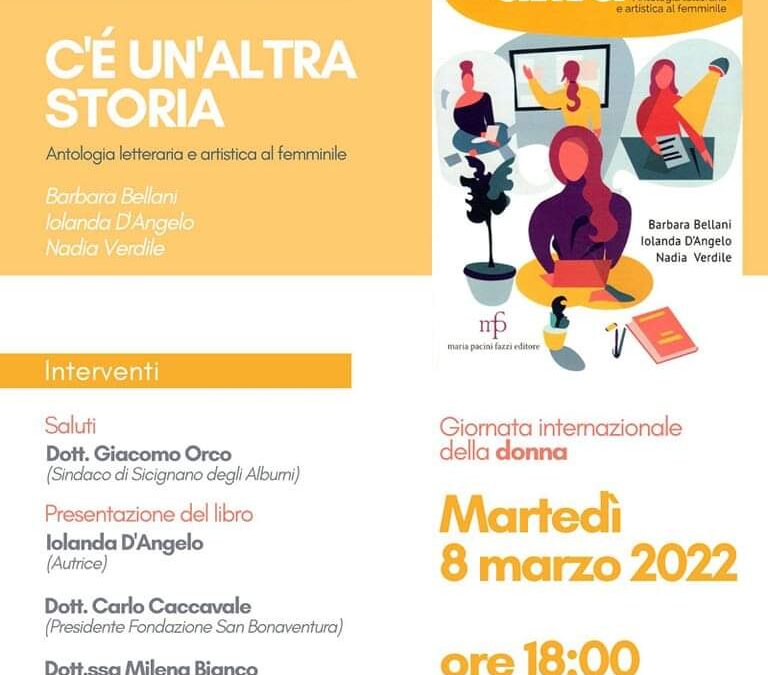 8 marzo 2022 Presentazione libro “c’è un’altra storia” di Iolanda D’Angelo